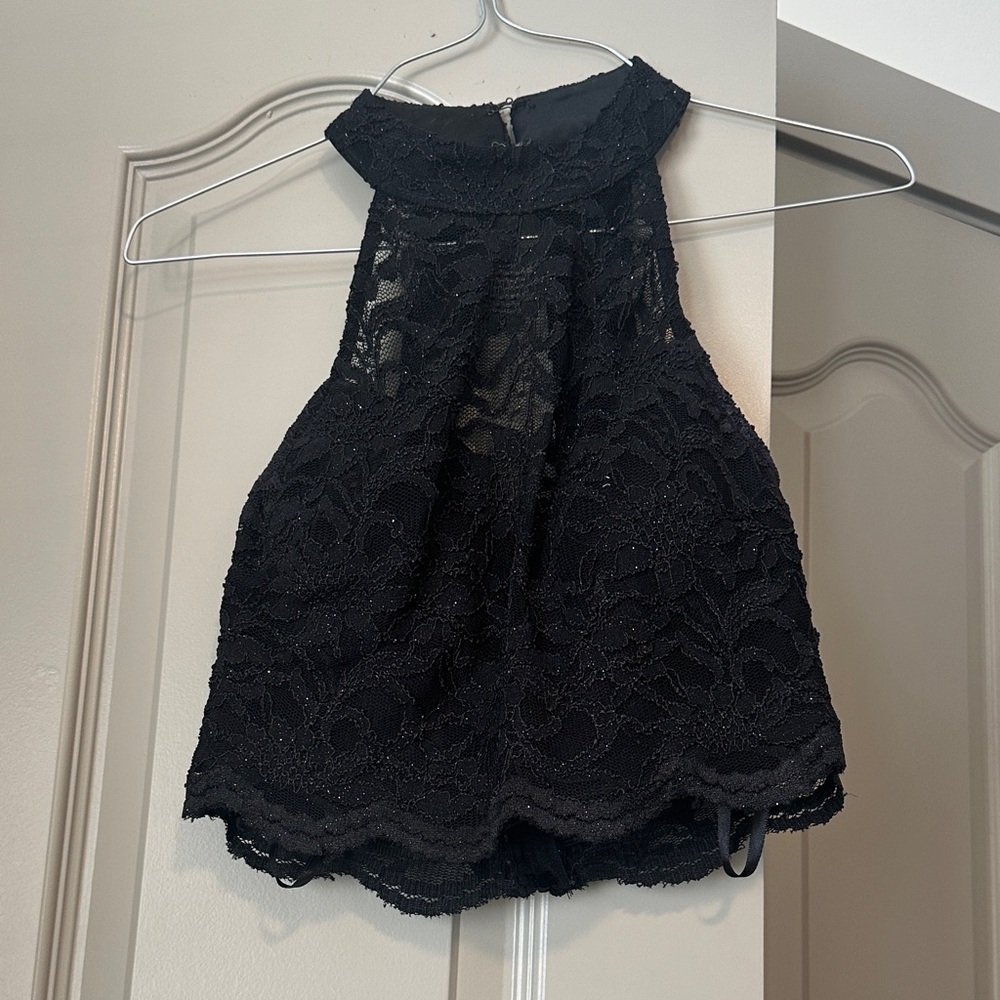 Jodi Kristopher Black Lace Kids Dress